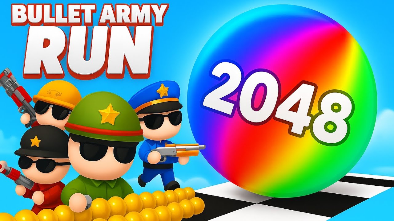 Ball Run 2048 x Bullet Army Run | Epic Crossover Gameplay Shorts 🔥 #cutiepie22yt #ballgameshub 
