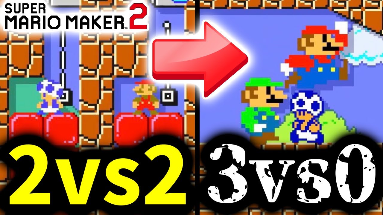 【マリメ2】2vs2のコース→まさかの3vs0に【みんバト】【2026/1/10】