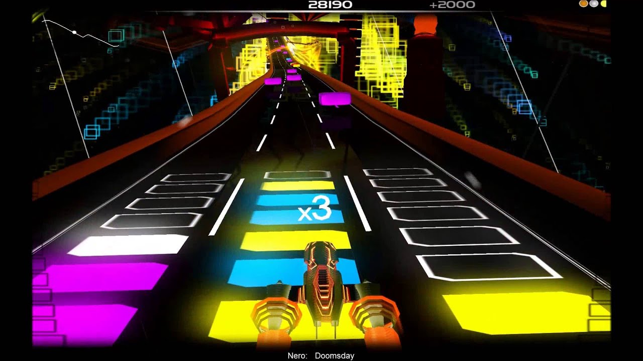 Я в Audiosurf под музыку Nero - Doomsday