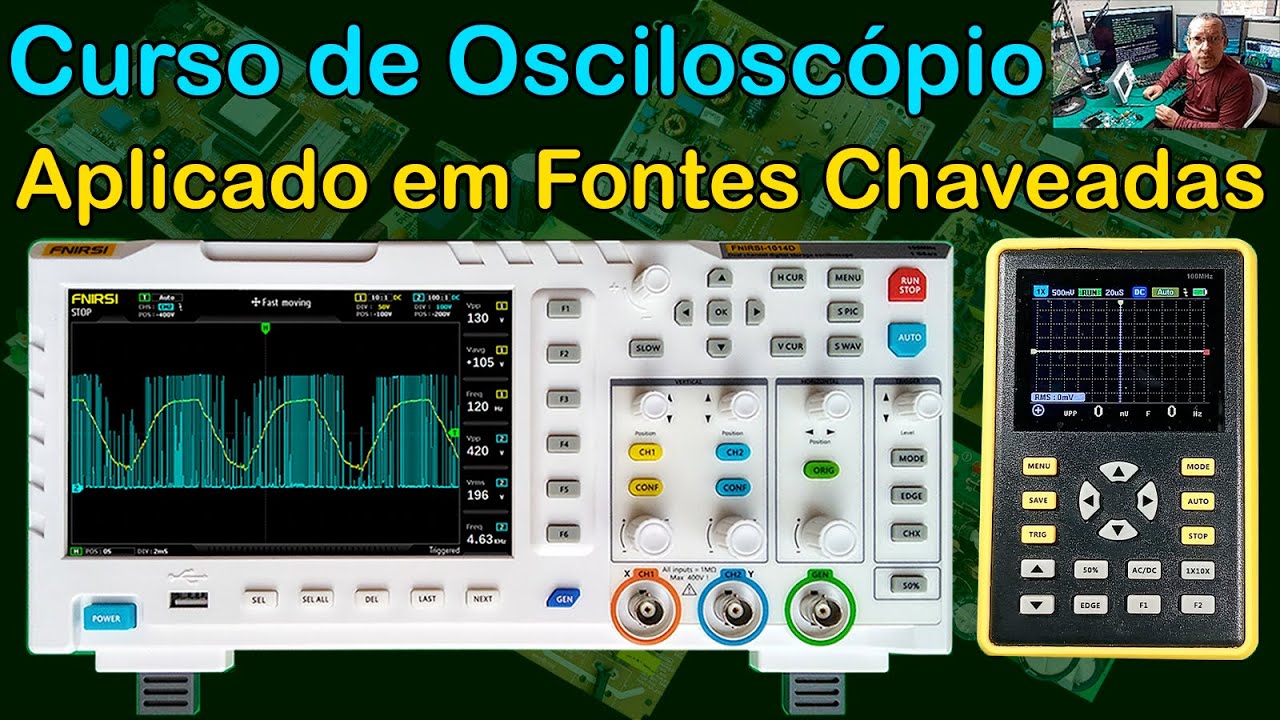 Visão Geral de Aulas do Curso de Osciloscópio Aplicado em Fontes Chaveadas