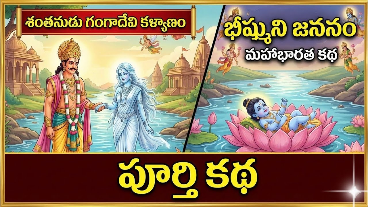 భీష్ముడు ఎలా జన్మించాడు? శంతనుడు గంగాదేవిల రహస్య ఒప్పందం ఏమిటి? మహాభారతం 