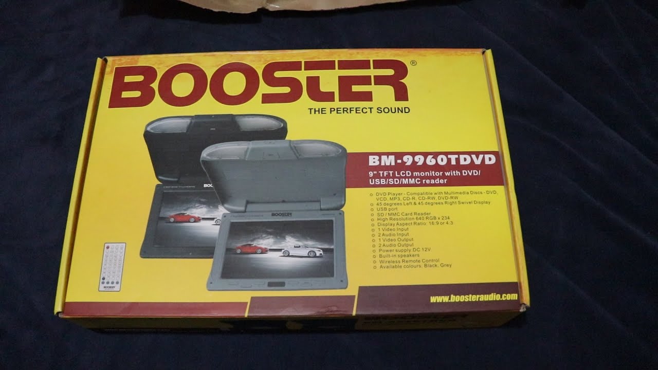 DVD de teto para carro Booster