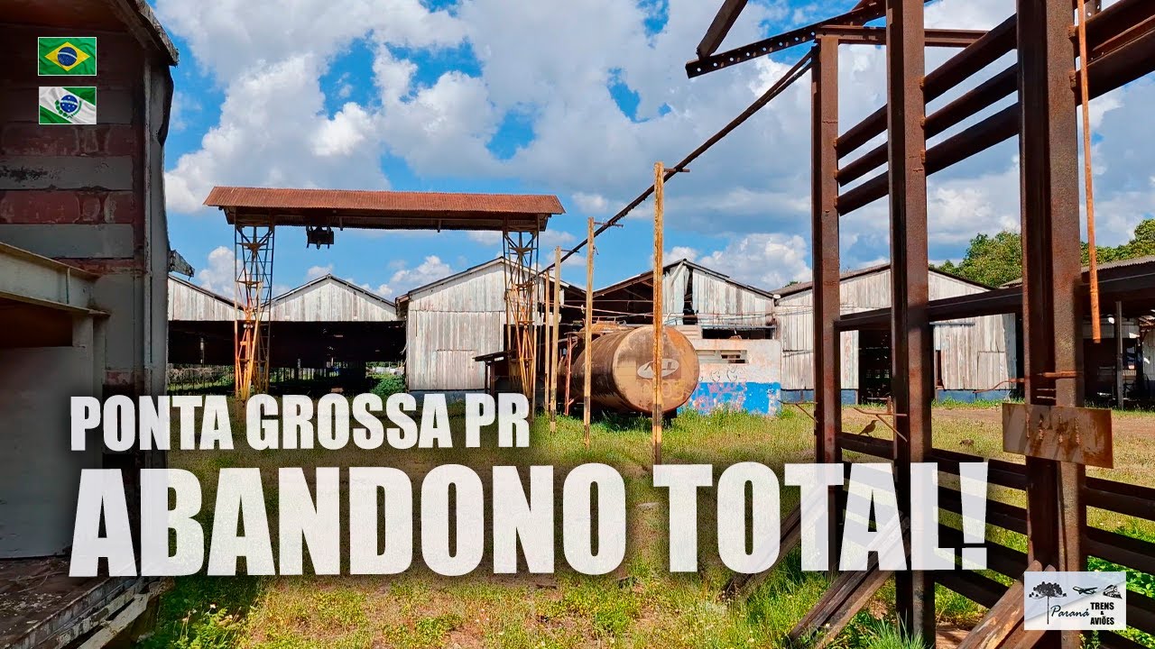 Entramos nas Oficinas de Trens Abandonadas em Ponta Grossa