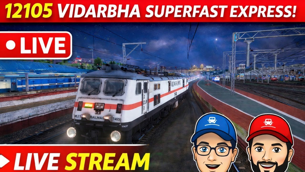 MSTS/OR | 12105 Vidarbha SF Express | First Time Kalyan Wap7 | 