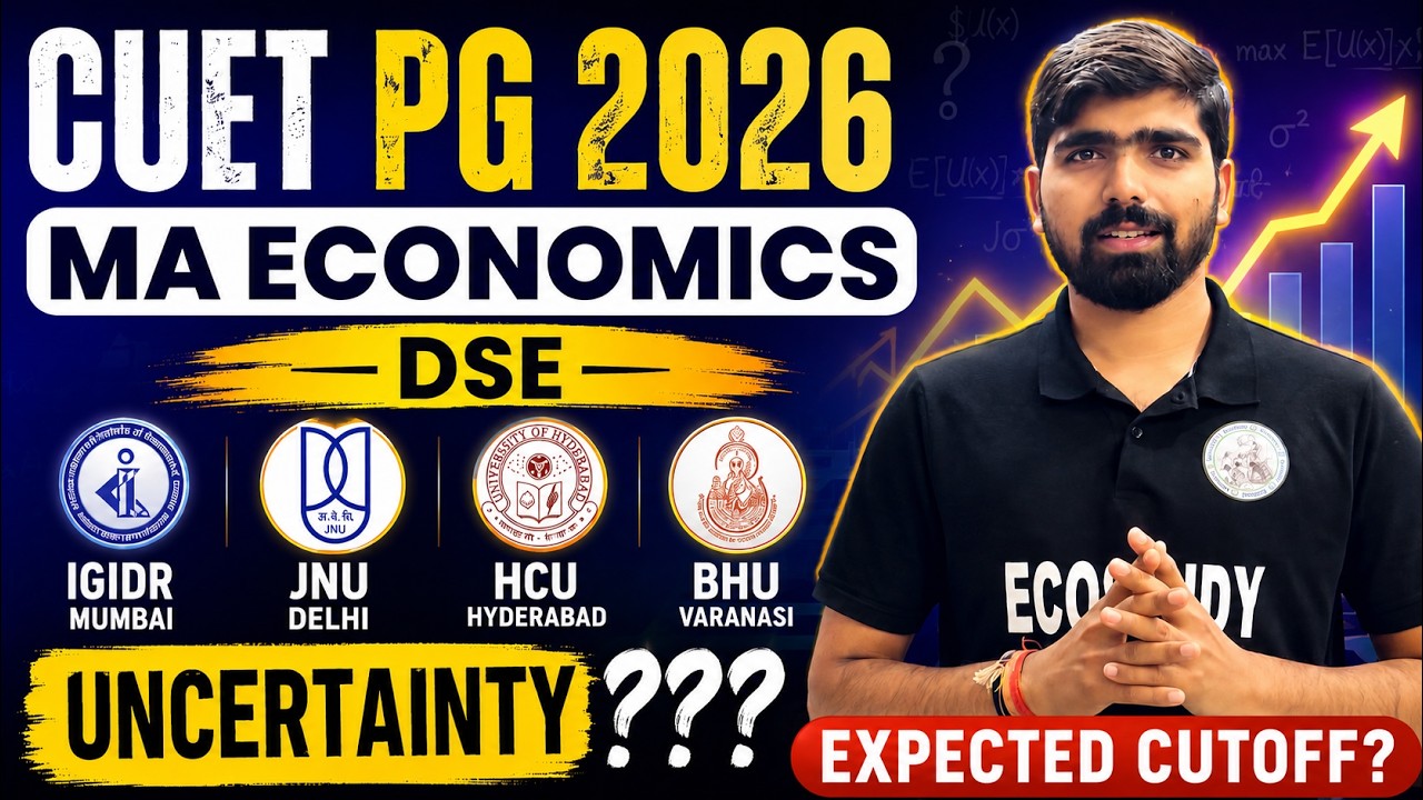 ⚠️ CUET PG 2026 Economics: Cutoff Prediction for DSE, JNU, IGIDR, HCU & BHU