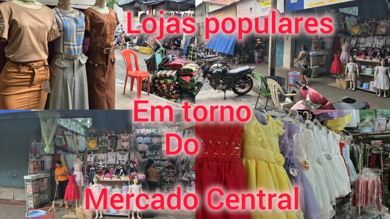 Comércio Popular em torno do Mercado Central. Teresina Piauí 