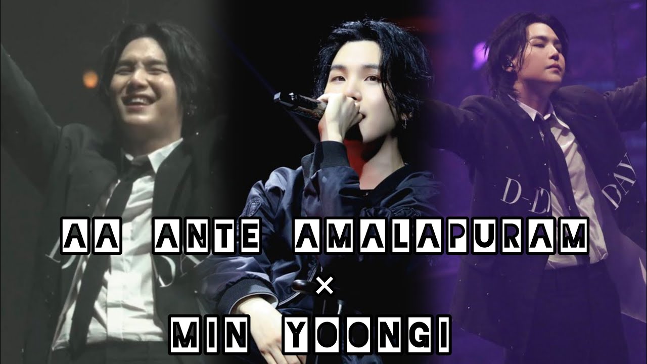 Aa Ante Amalapuram FMV On Min Yoongi ||*Suga Hindi Song Edit* #aaanteamalapuram @shaheenhafiz171