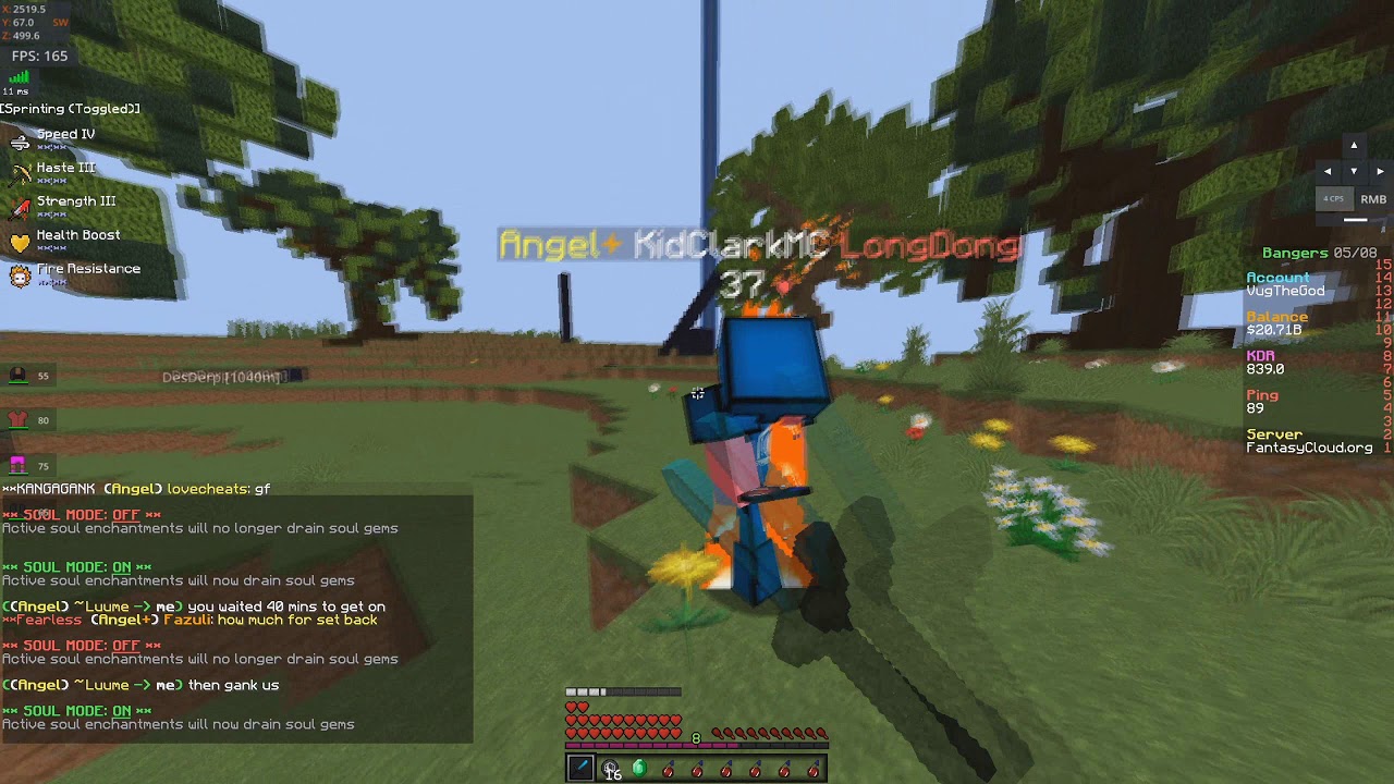 Fantasycloud//CosmicPvP Test Server//14lore god set kills//Heroic//Armor crystals
