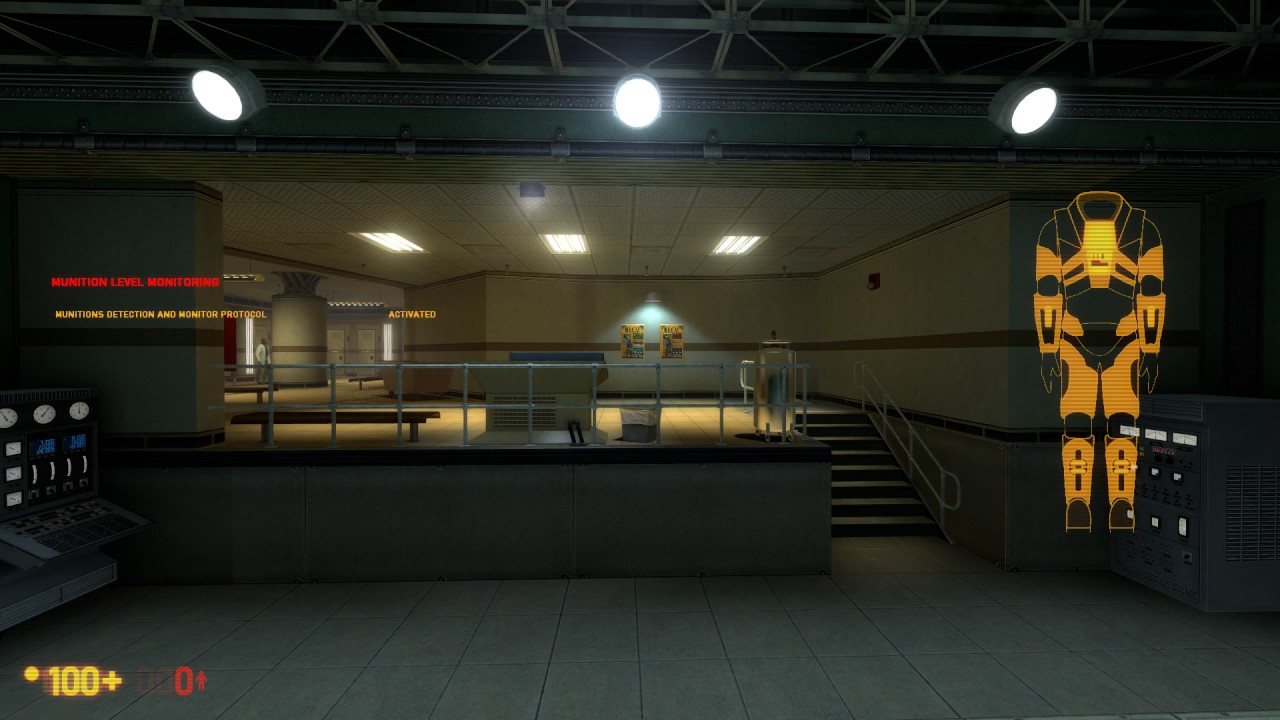 Black Mesa H.E.V. suit boot sequence