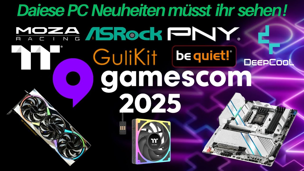 🔥 gamescom 2025 Hardware-Highlights: Diese PC-Neuheiten müsst ihr sehen! 🎮🛠️