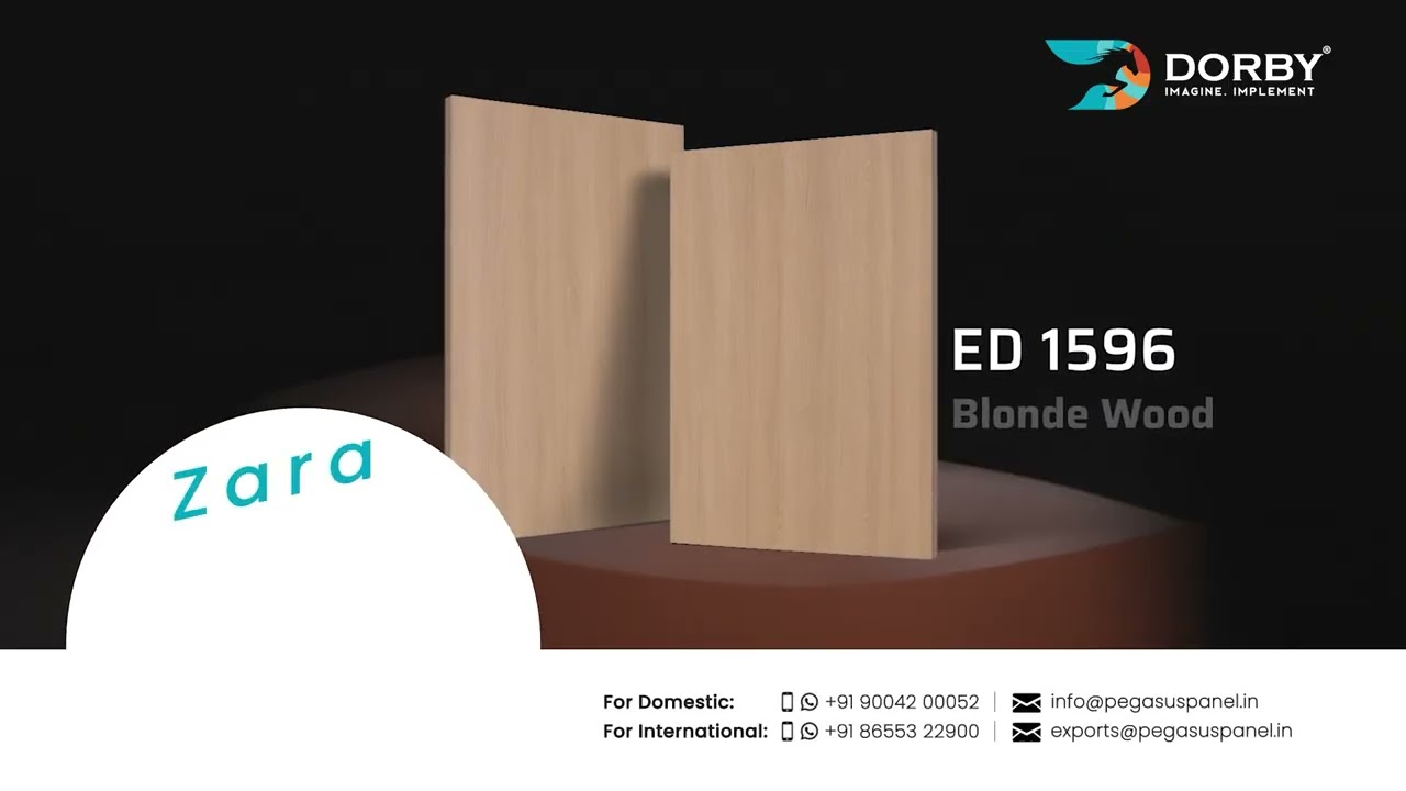 ED 1596 - Blonde Wood Synchronized Laminate Sheet