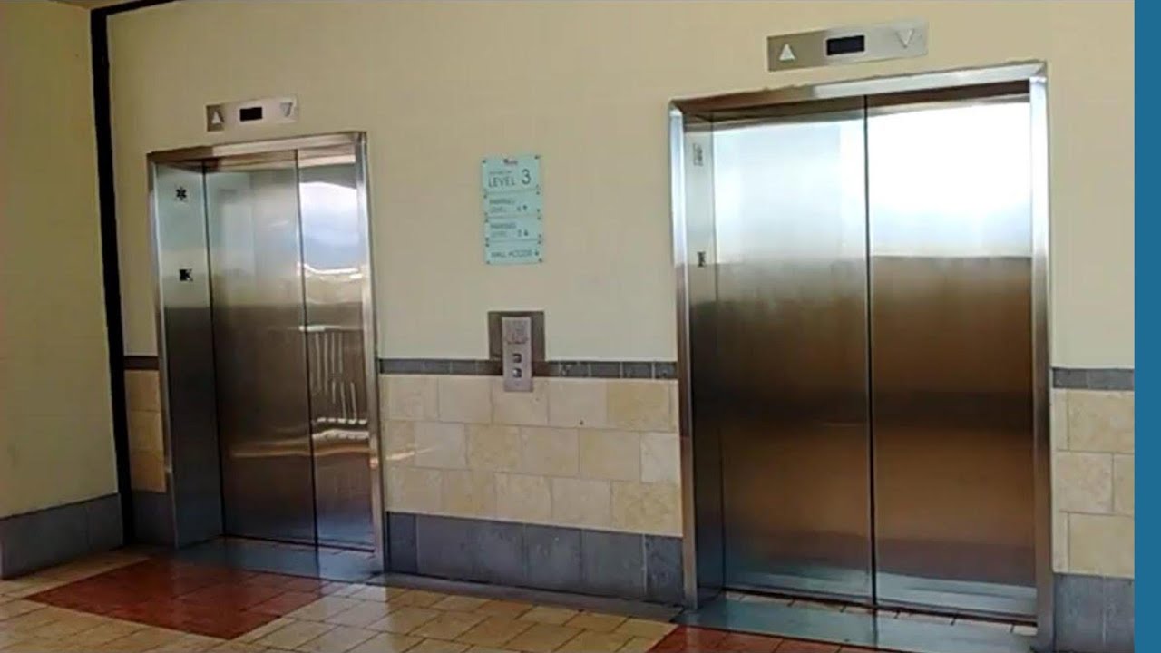 Elevators at Oakridge Westfield Mall Parking Garage, San Jose CA