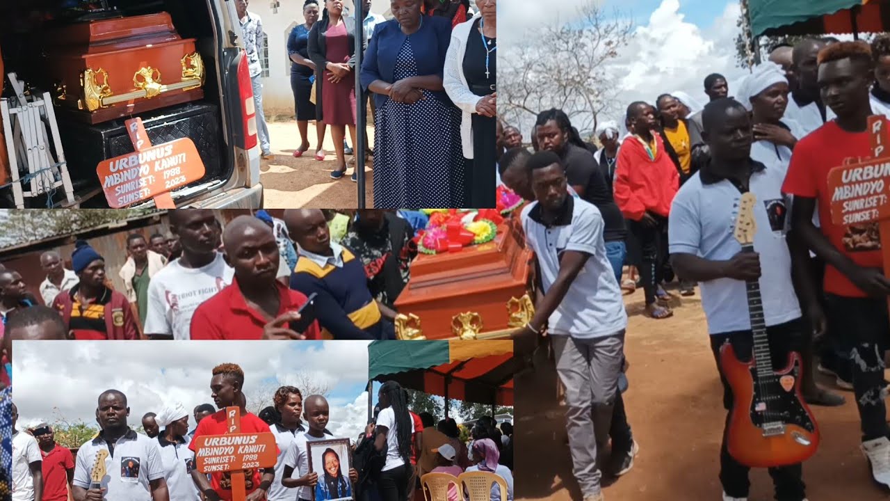 MUSUMAA MBINDI BODY FINALLY ARRIVES AT HIS HOME CHURCH AT KYEEMBA VILLAGE FOR MASS