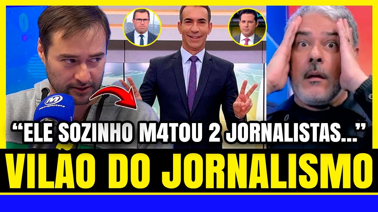 🔴BONNER ANUNCIA SA&Iacute;DA! C&Eacute;SAR TRALLI M4T0U A CARREIRA DE JORNALISTAS E VAI ASSUMIR O JORNAL NACIONAL
