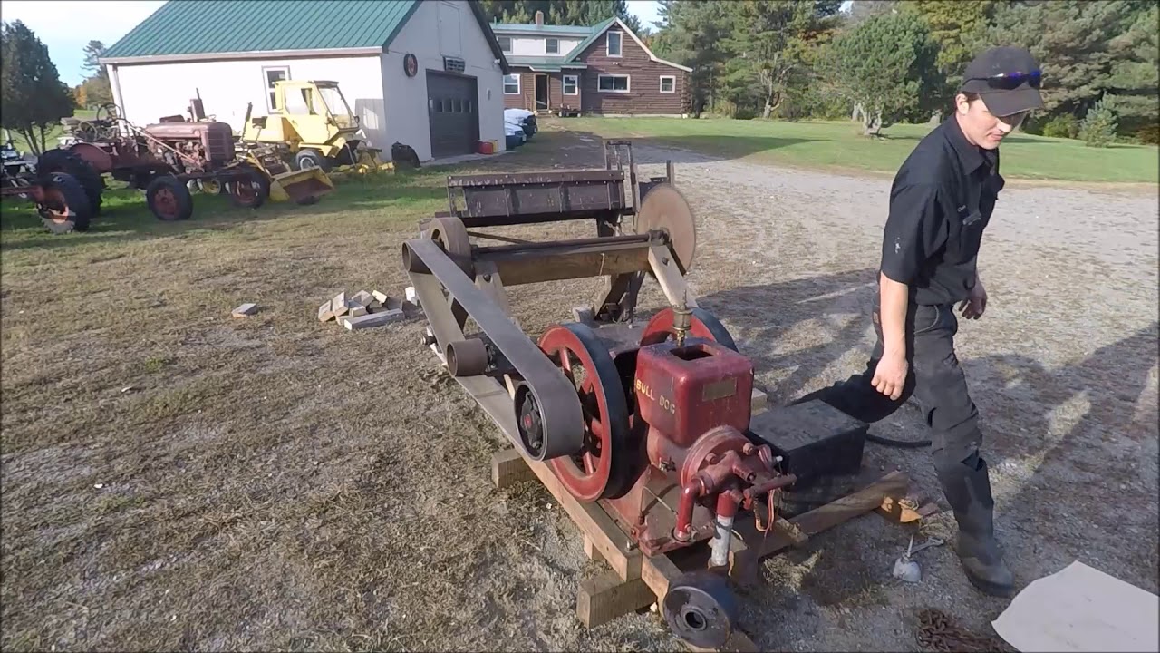 4 HP Bulldog Hit and Miss Saw Rig