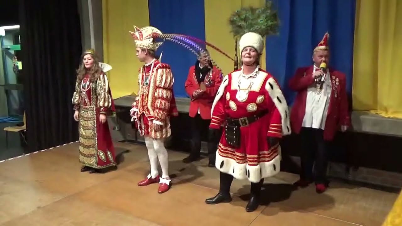 Der H&ouml;henberger Adel dreigestirn H&ouml;henberg K&ouml;ln zu Besuch  Blau Gelb Colonia Godorf 2016
