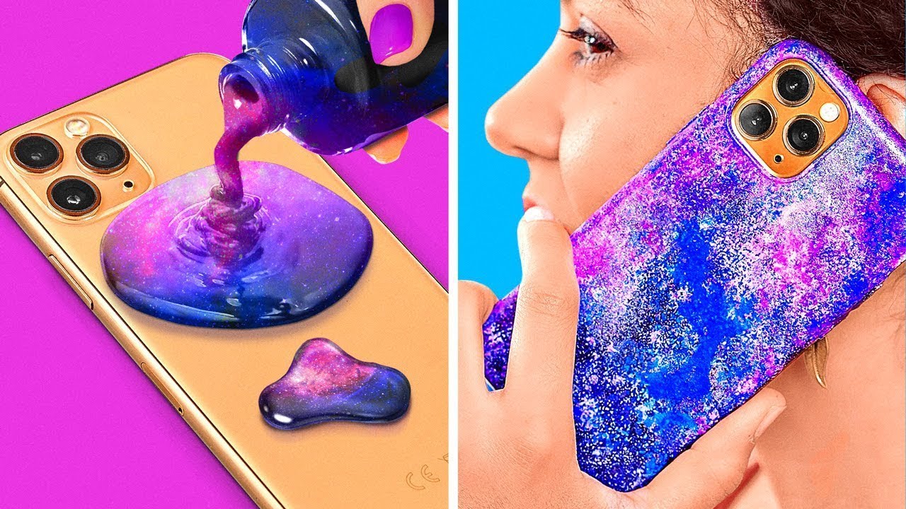 ETUI NA TELEFON Z DŁUGOPISEM 3D I PISTOLETEM NA GORĄCY KLEJ || Kreatywne pomysły od 123 GO Like!
