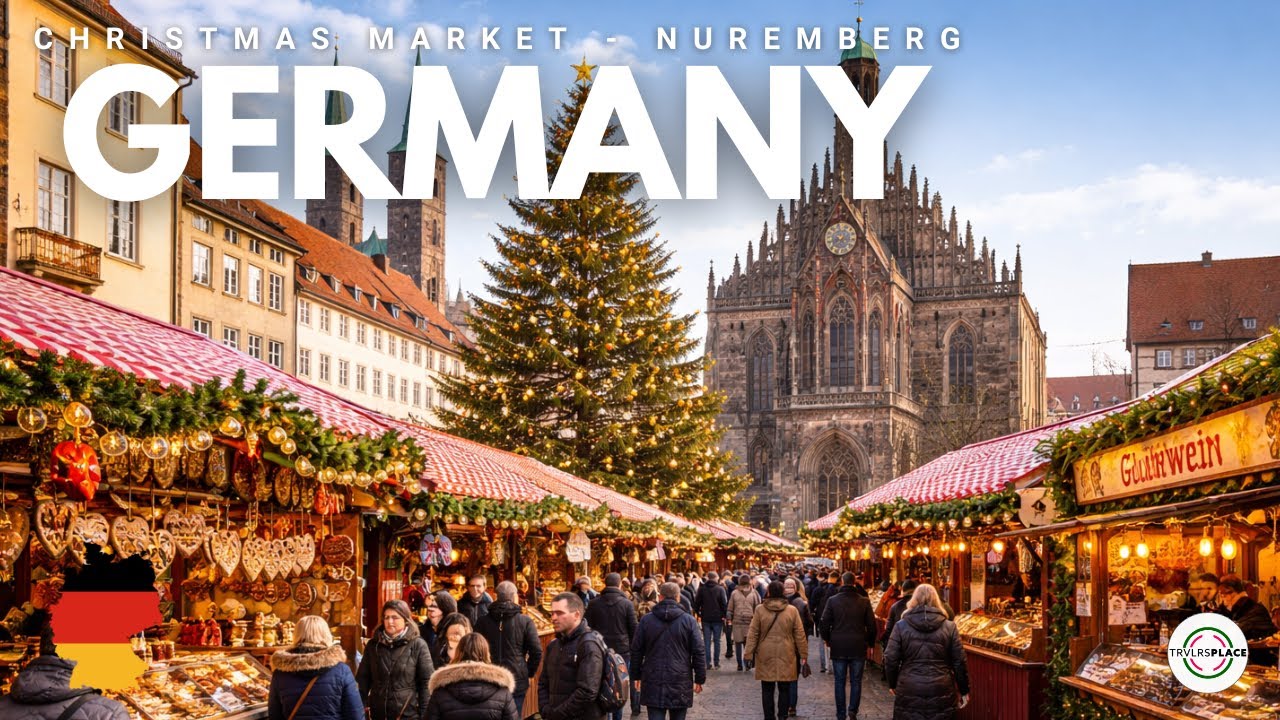 NUREMBERG - THE BIGGEST CHRISTMAS MARKET IN GERMANY BY DAY | TRVLRS PLACE 🌍✈️🎥