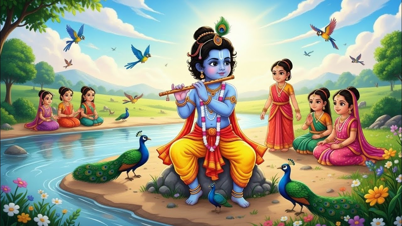 छोटी छोटी गैया छोटे छोटे ग्वाल। Choti Choti Gaiya Chote Chote Gwal। #kanha #krishna #krishnabhajan