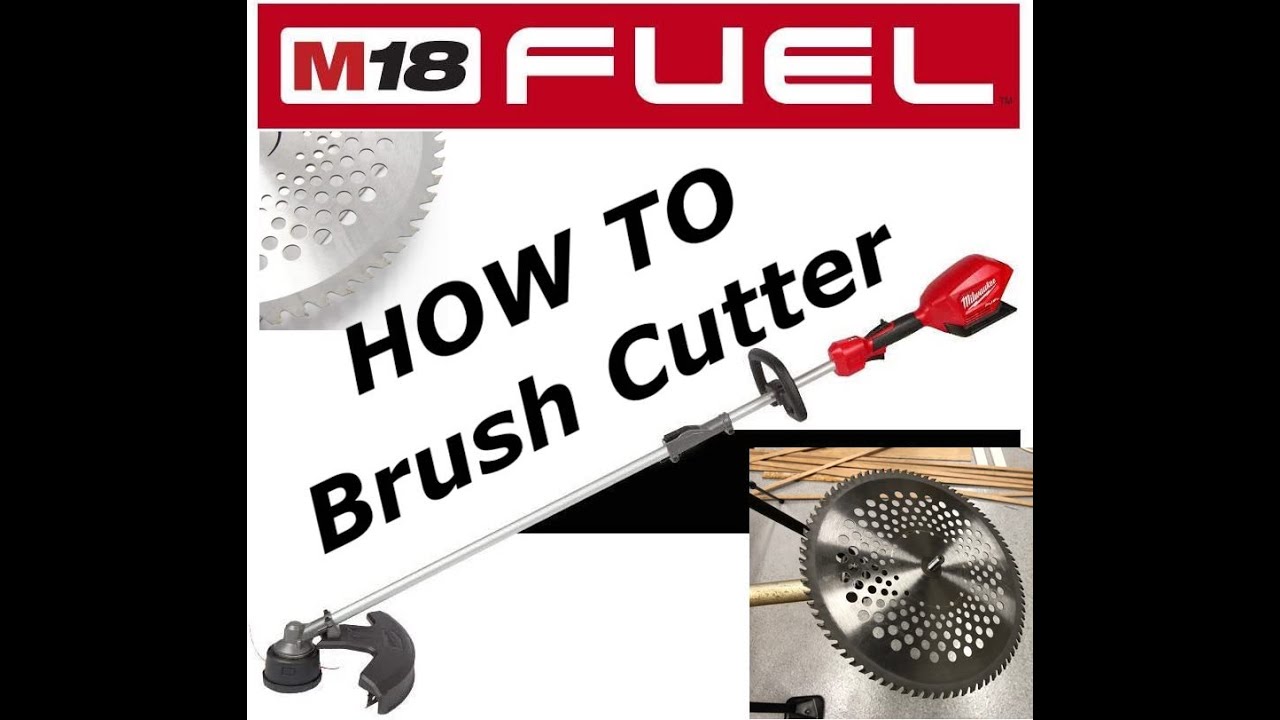 HowTo: Brush Cutter on battery powered string trimmer | Milwaukee M18 Fuel