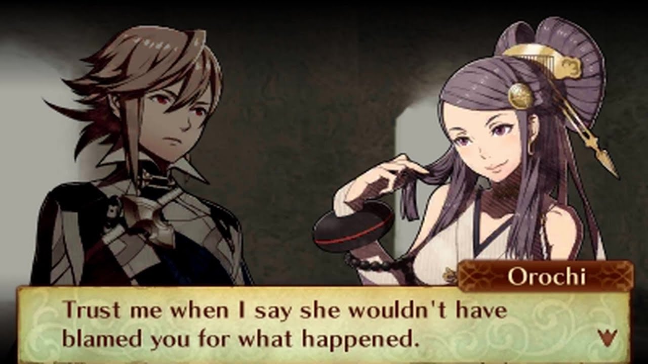 Fire Emblem Fates: Birthright - Male Avatar (My Unit) & Orochi Support Conversations