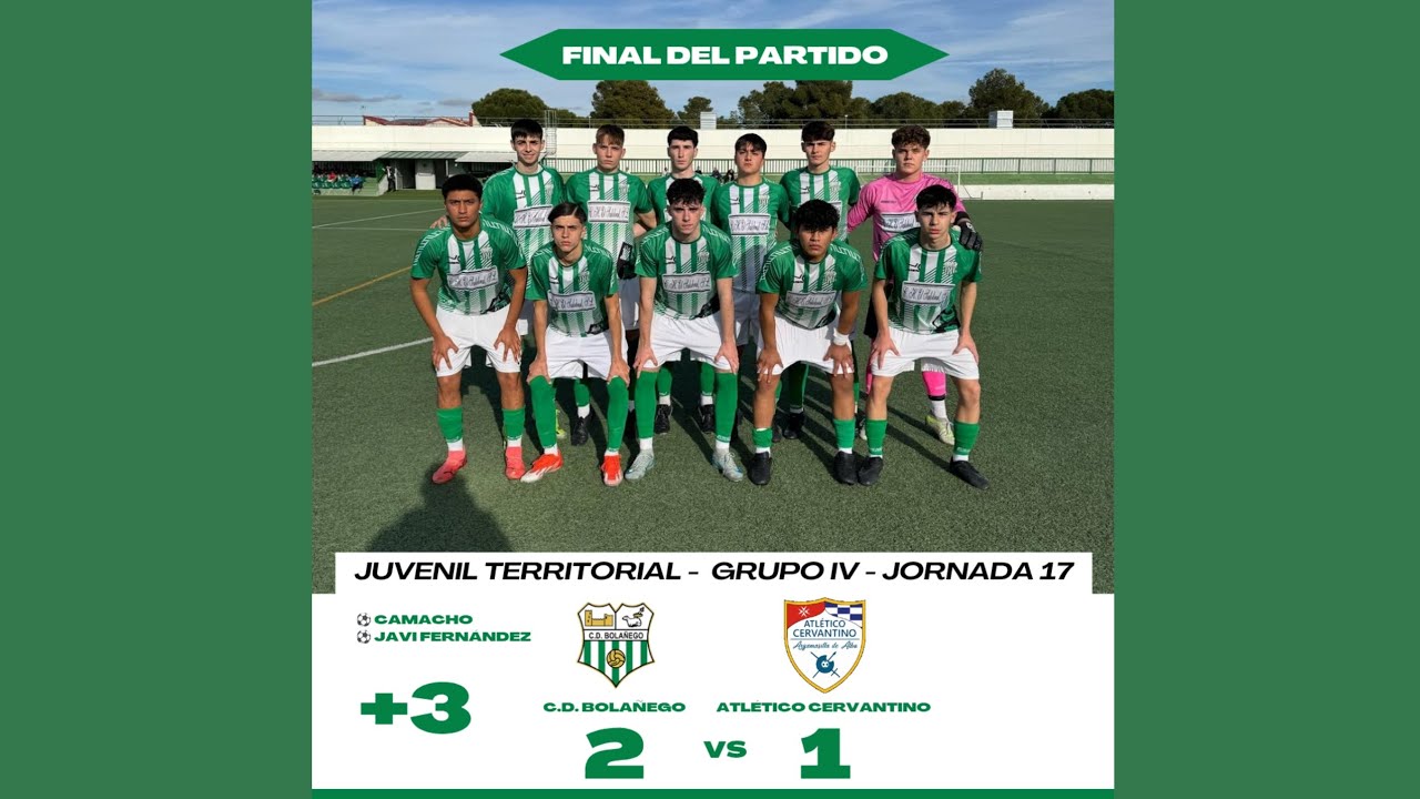 Juvenil Territorial - Grupo IV | C.D. Bolañego 2-1 Atlético Cervantino