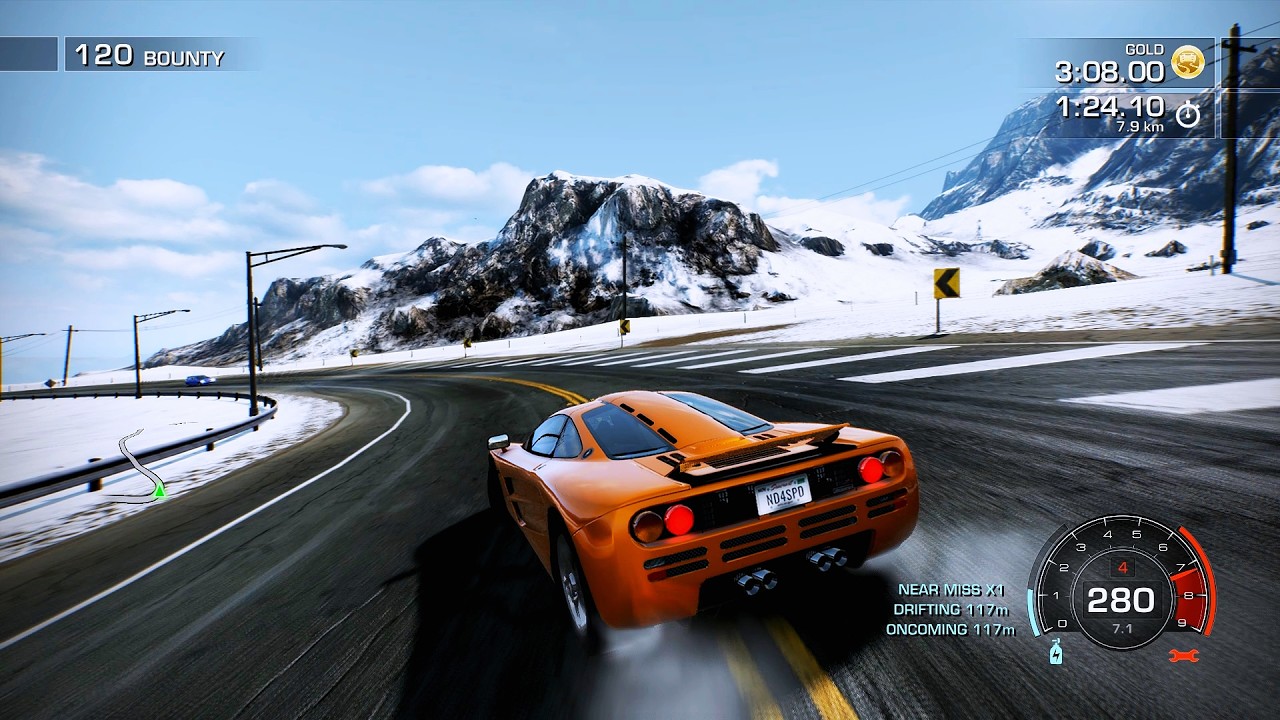 LEGENDARY McLaren F1 in Snowy Mountains | Need For Speed Hot Pursuit RM