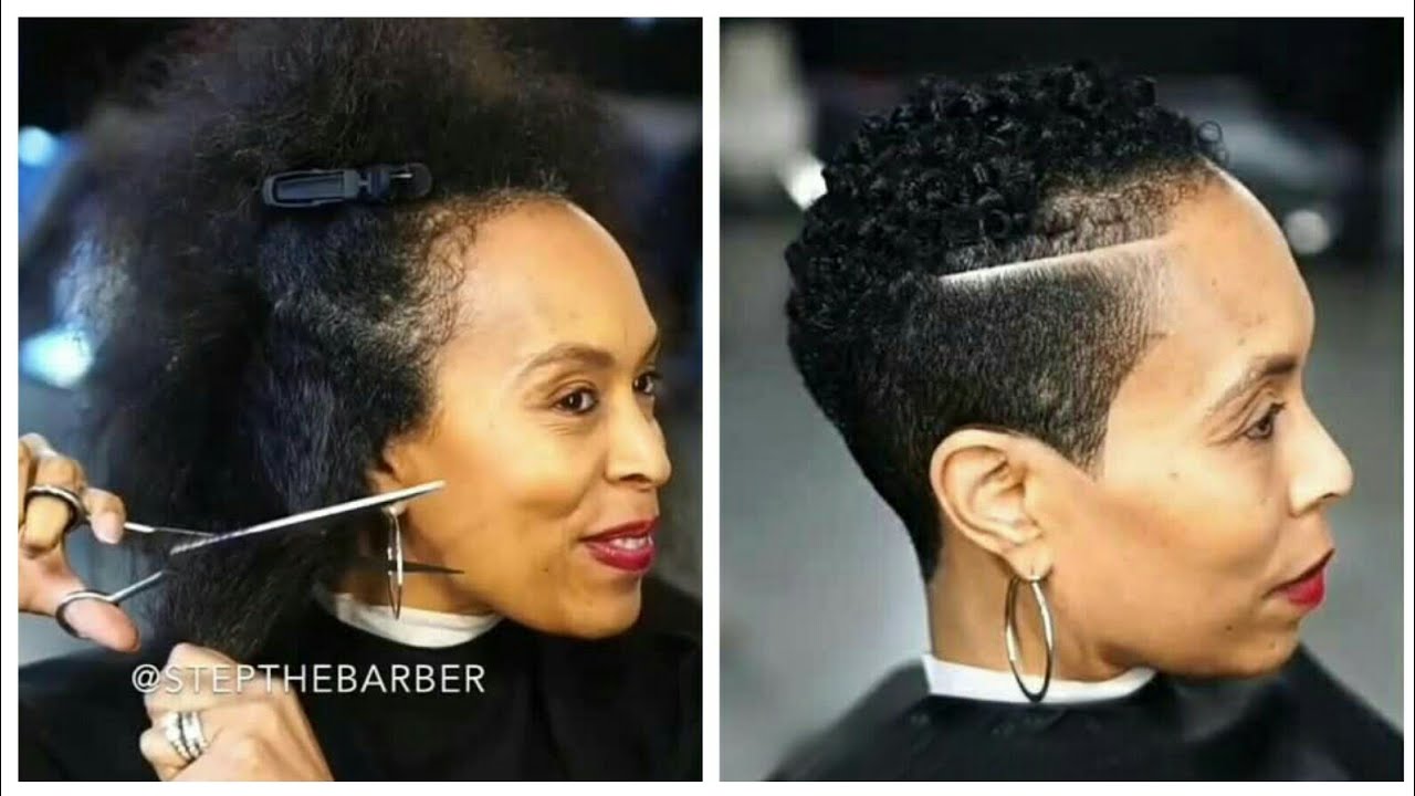 Short Afro Hairstyles For Women | Cut By Step The Barber | Atlanta