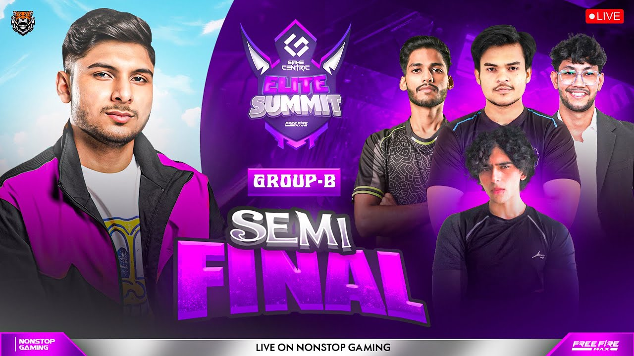 ELITE SUMMIT SEMI FINAL GRP-B 🔥💀 || TSG, TE, K9, HH, 4AM  ||  TOP 4 👉 GRAND FNALE  #nonstopgaming