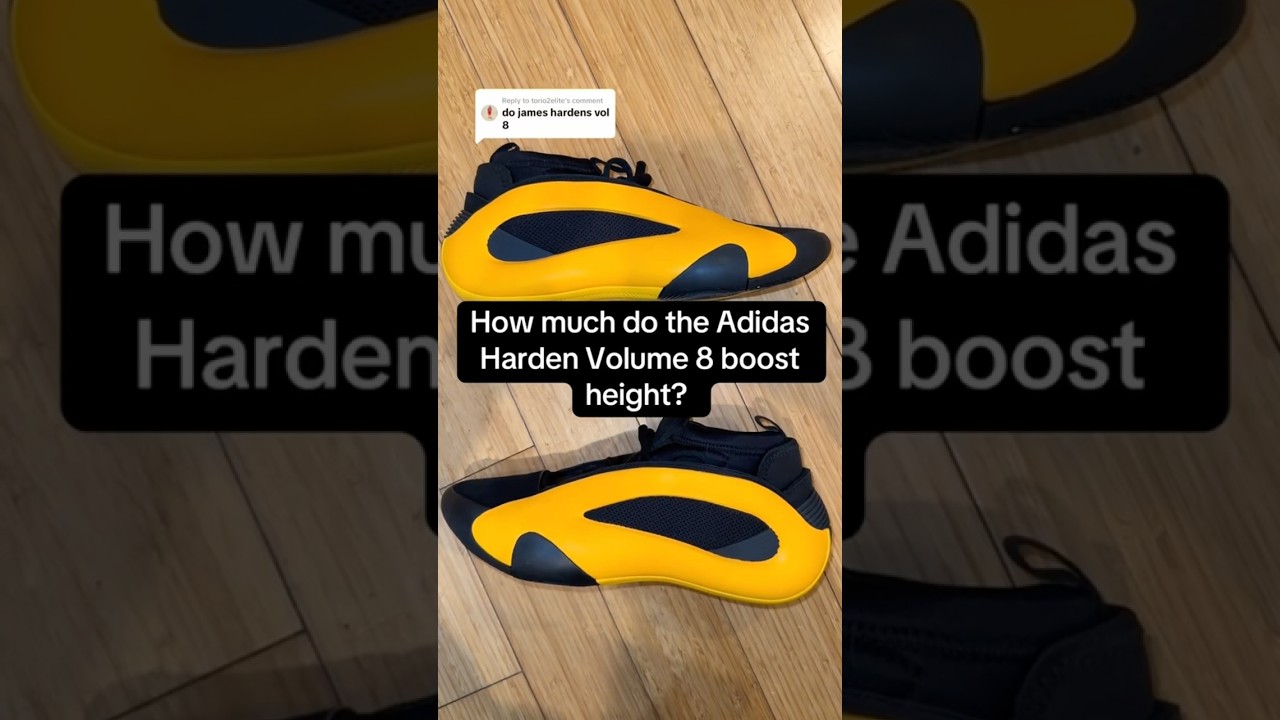 How much do Adidas Harden Volume 8 boost height #adidas #jamesharden #basketball #basketballshoes