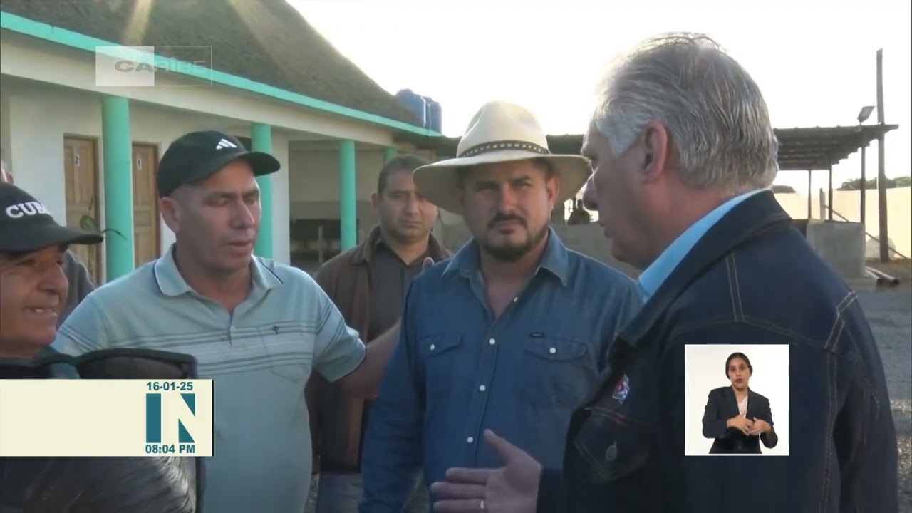 Presidente de Cuba visita la provincia de Pinar del Río