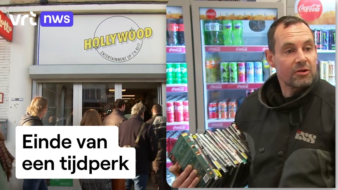 Einde in zicht voor videotheek Hollywood: lange rij koopjesjagers doet hoogdagen even herleven