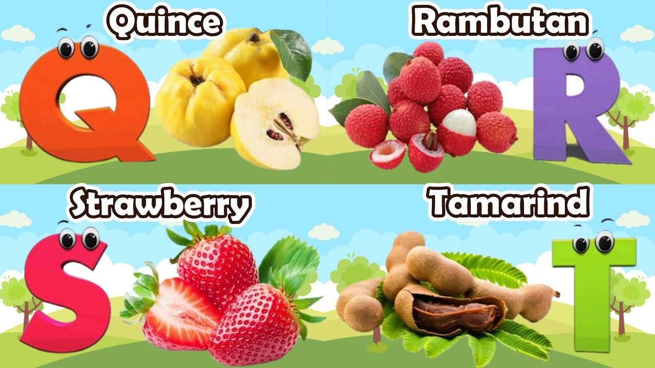 Fruits Alphabet song for Children | Fruit ABC Song | Phonics for Kids | Alphabet Letters