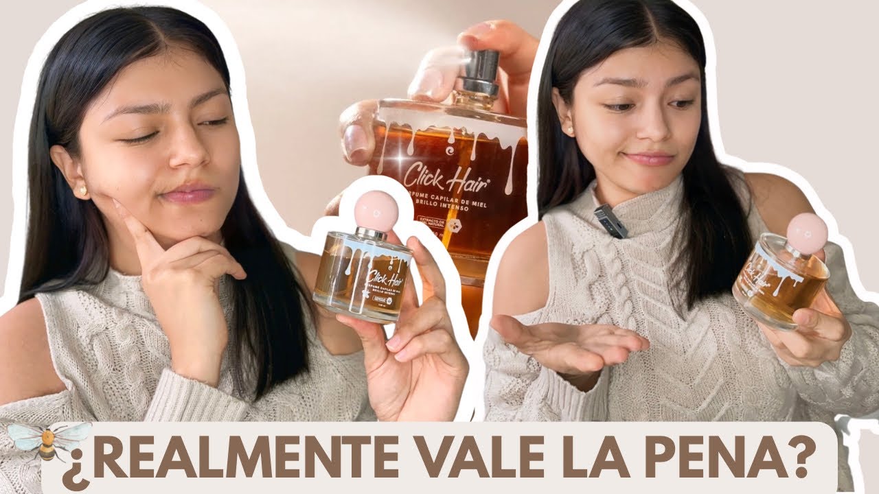Probé el perfume capilar de miel de Click Hair y te digo la verdad 😳🍯
