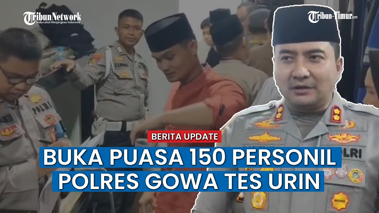 Ratusan Perwira Polres Gowa Mendadak Dites Urine Saat Bukber