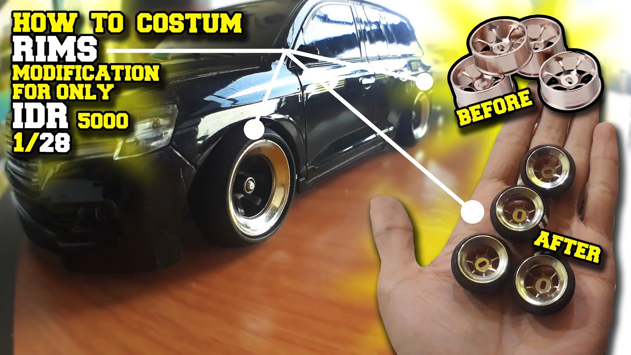 MINI RC DRIFT [ HOW TO COSTUM RIMS MODIFICATION ]
