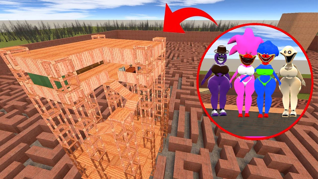 Epic Battle: MISS PINKI SPUNKI VS SCP-096 VS BIG TOWER In Garry`s Mod?!