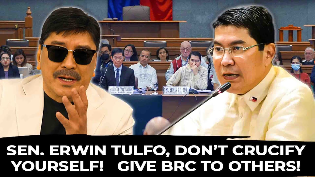 Sen. 'Tol Erwin Tulfo, Don't be a hero! Give BRC Chairmanship to others!