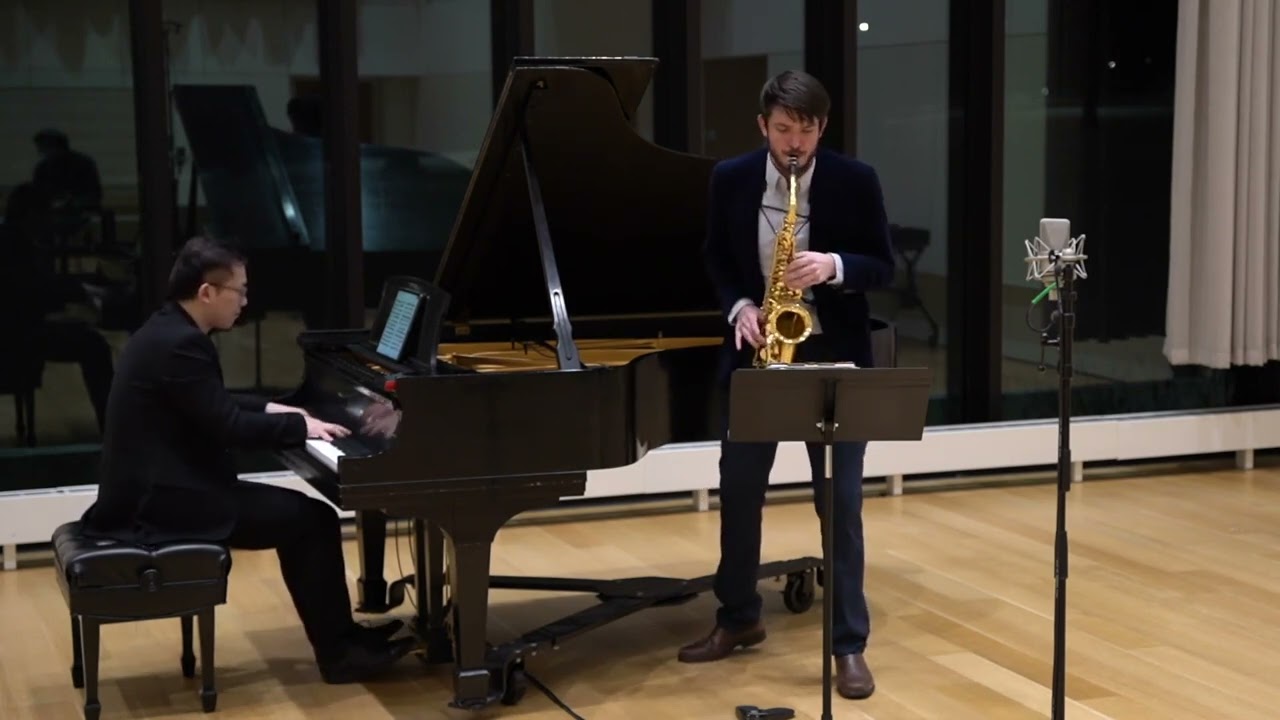 Sonata for Alto Saxophone and Piano by David Maslanka -  I. Moderate | Jacob Nance, Saxophone