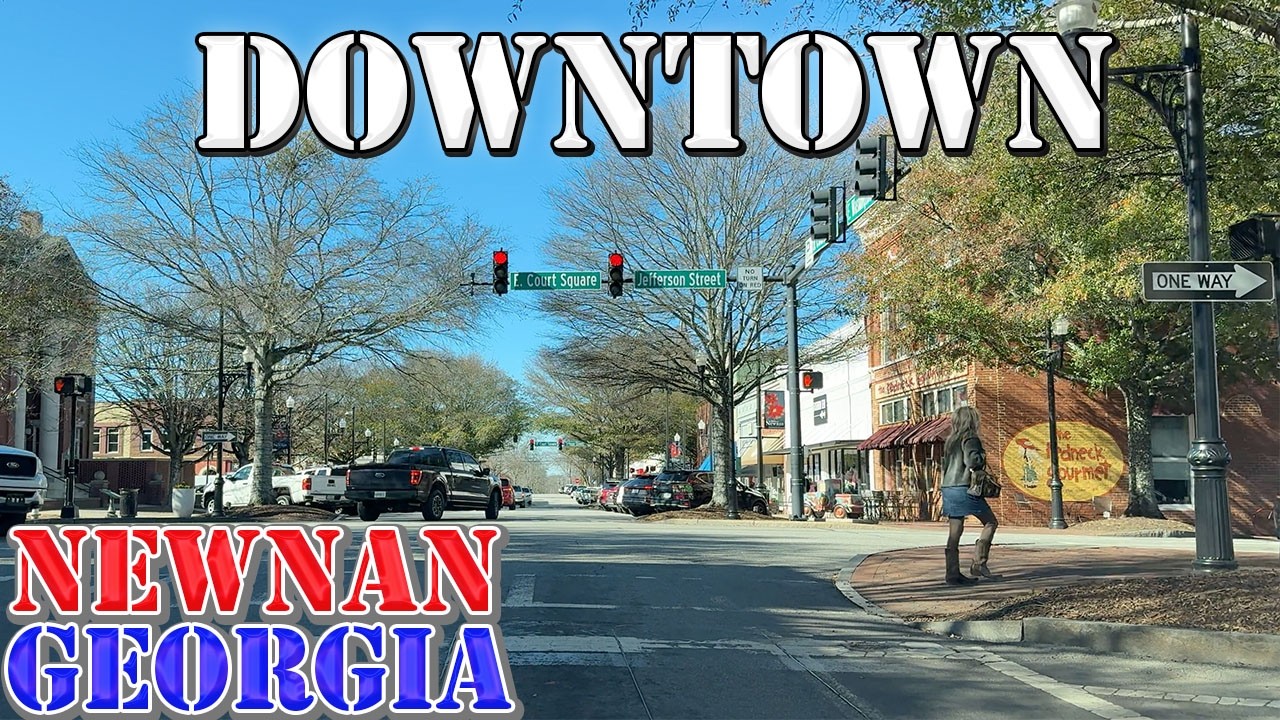 Newnan - Georgia - 4K Downtown Drive