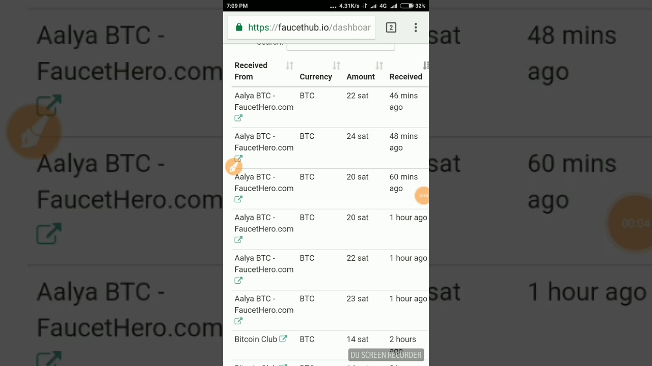 Every claim 25 satoshi every 5 minutes 500 satoshi every 1 hour 10000 satoshi