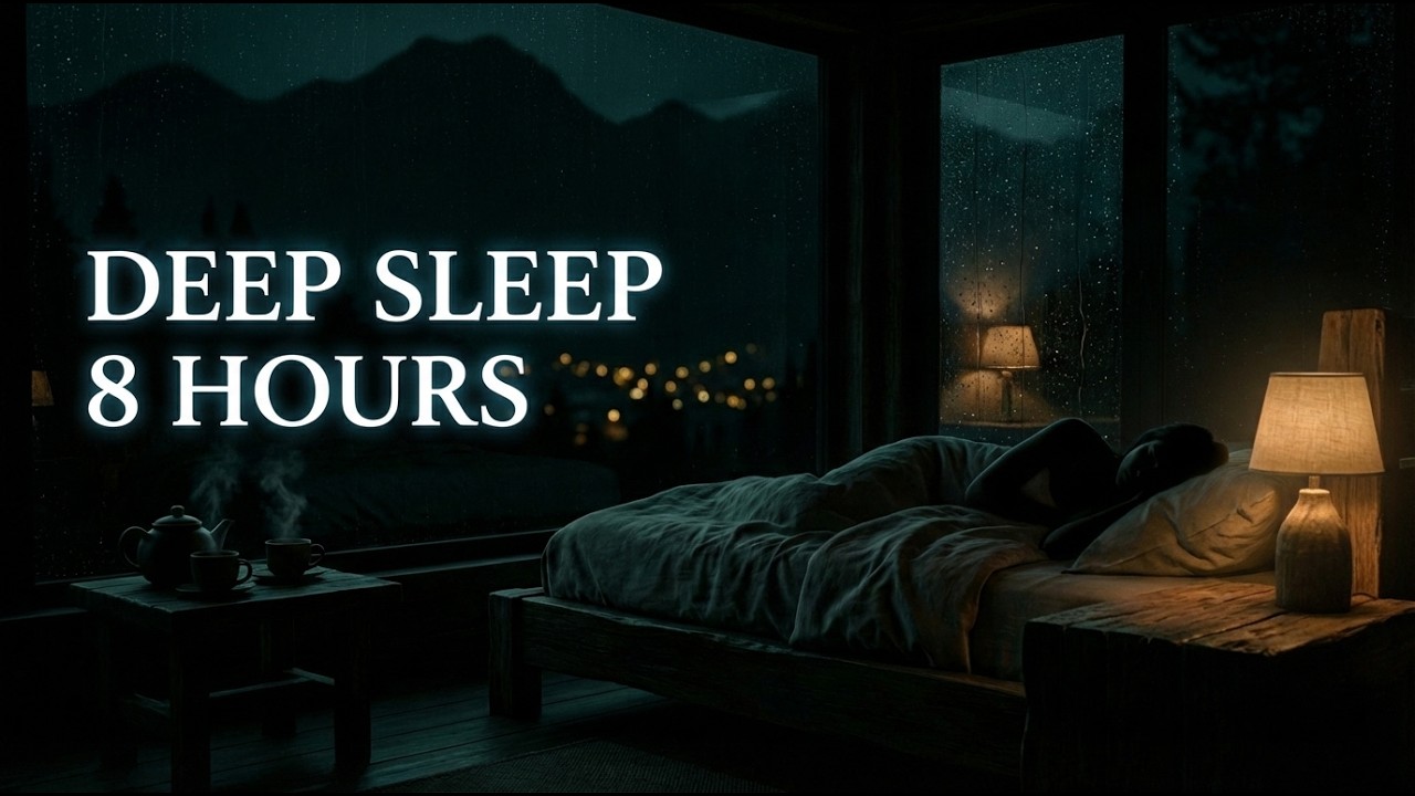 Cozy Rain on Glass for 8 Hours of Better Sleep 😴