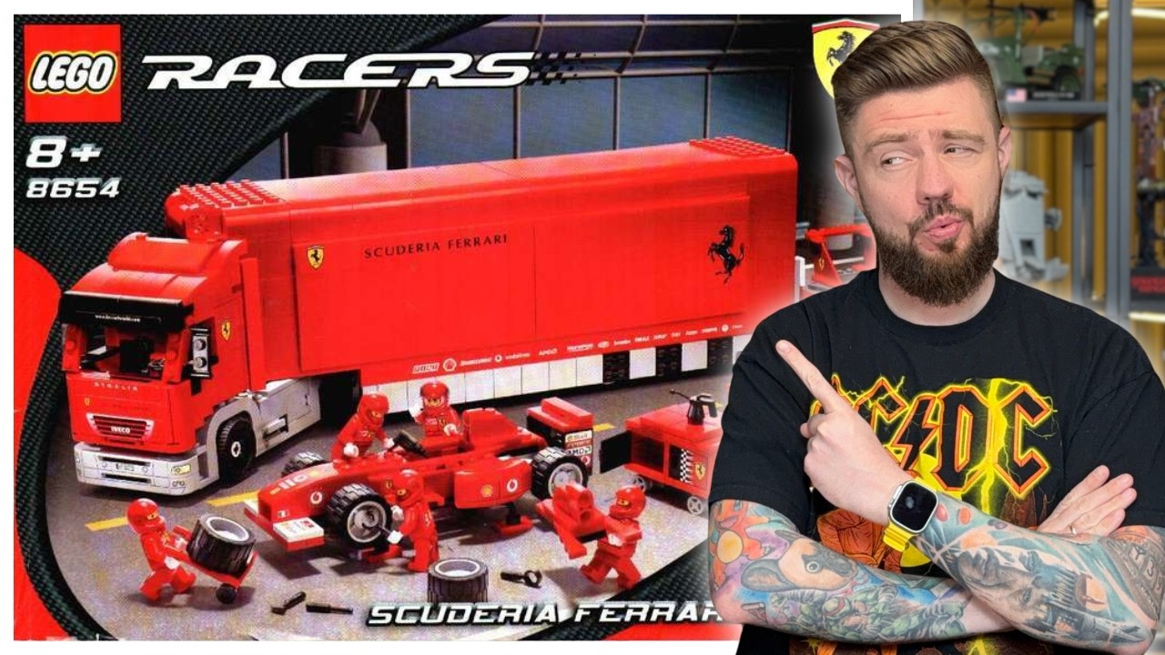 CIĘŻAR&Oacute;WKA ZESPOŁU SCUDERIA FERRARI 🐎 LEGO RACERS 8654 RECENZJA