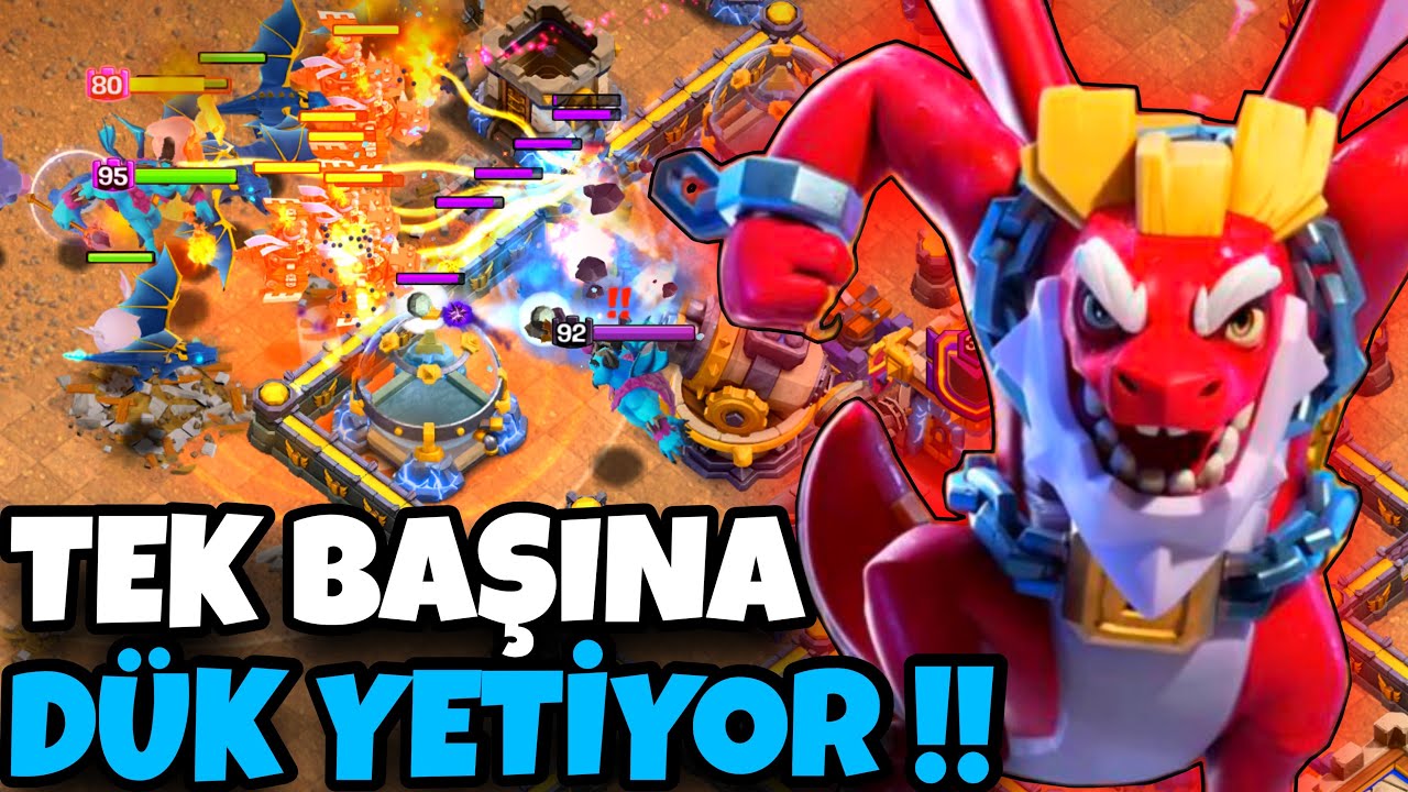 EJDER DÜKÜ TEK BAŞINA YETER !! - Clash of Clans