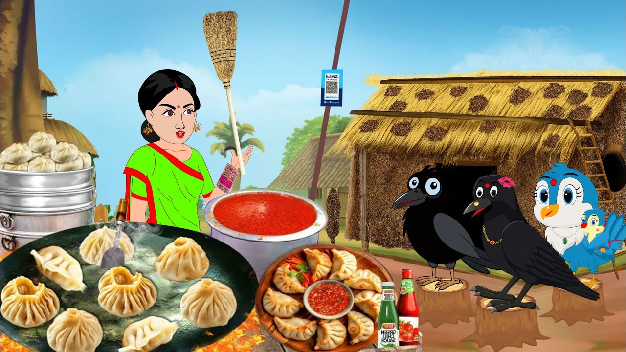 मोमोज ढाबा | Chidiya Wala Cartoon | bird Cartoon | Hindi kahaniya | cartoon