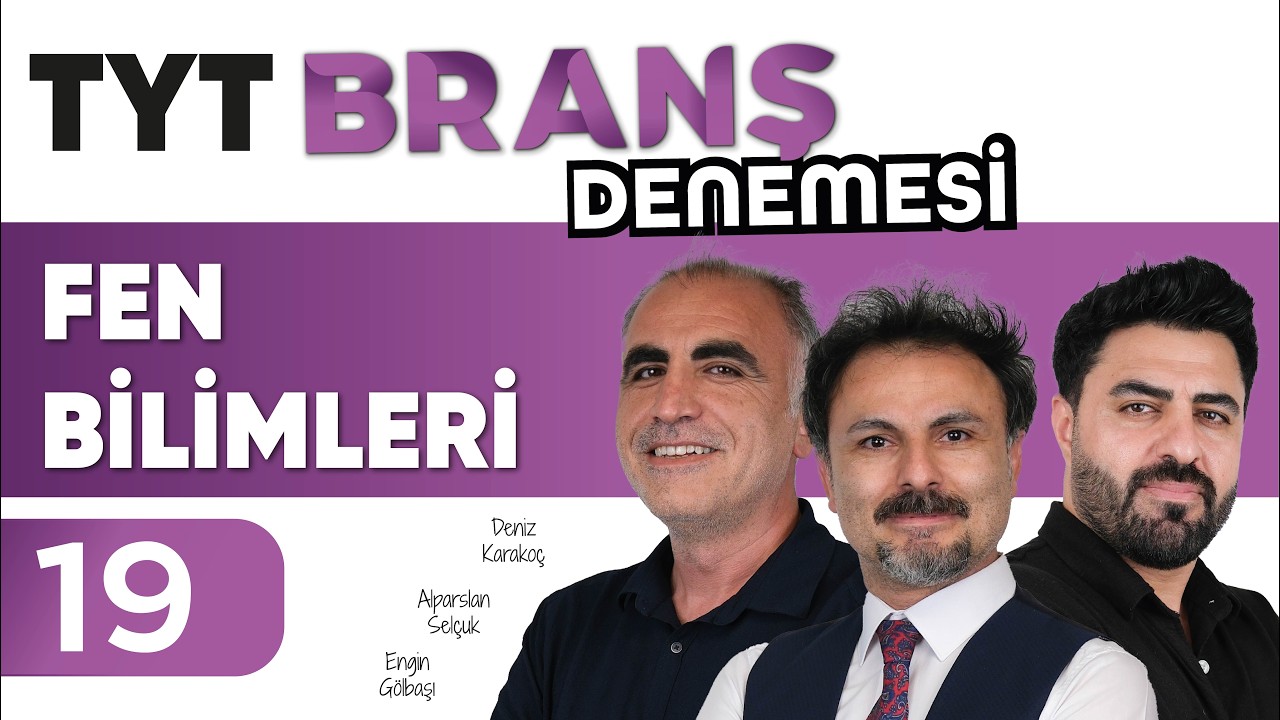 TYT Fen Bilimleri Branş Denemesi Çözümü | 19. Deneme | Ephesus Akademi