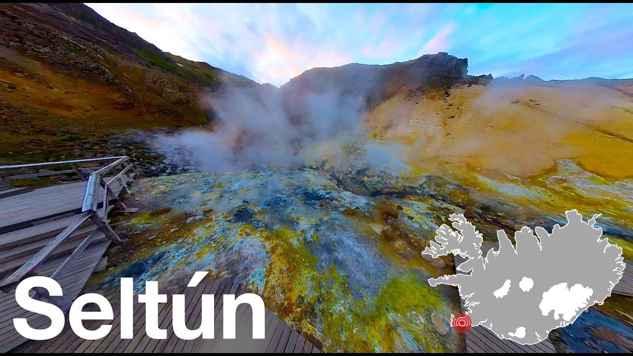 Selt&uacute;n Geothermal Area | Iceland | 360&deg; Walk