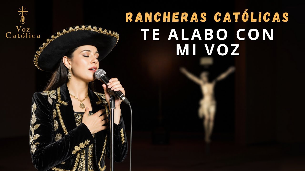 RANCHERAS CAT&Oacute;LICAS DE ADORACI&Oacute;N &ndash; TE ALABO CON MI VOZ | M&uacute;sica para Orar y Alabar a Dios