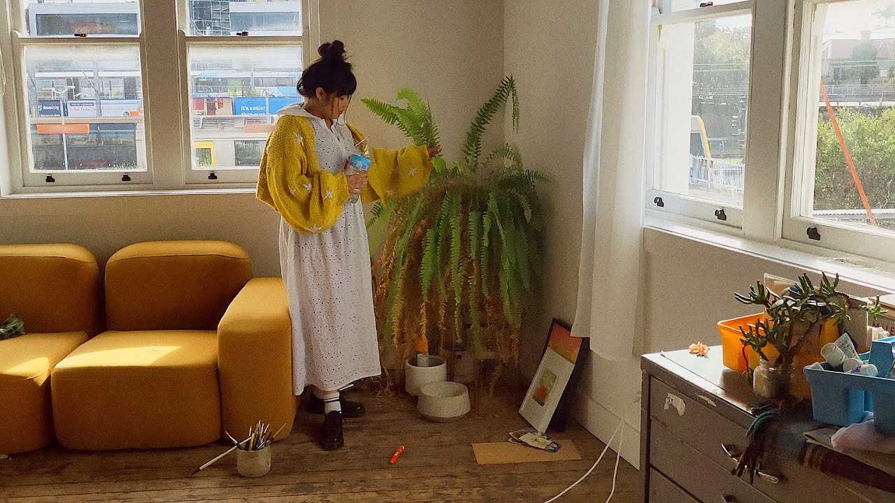Seasonal Spruce 🧹 tidying up my art studio