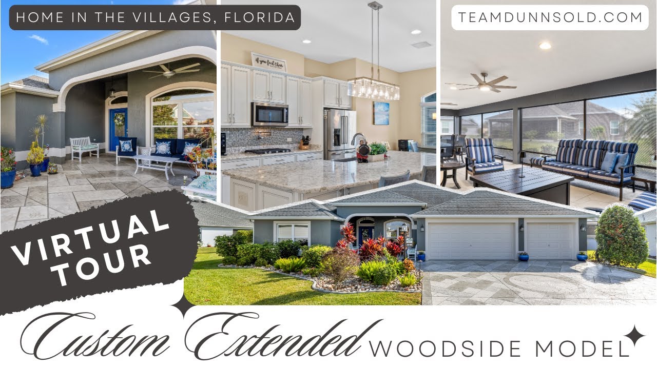Don't Miss This Tour of a Modified & Extended Woodside in The Village of McClure in The Villages, FL